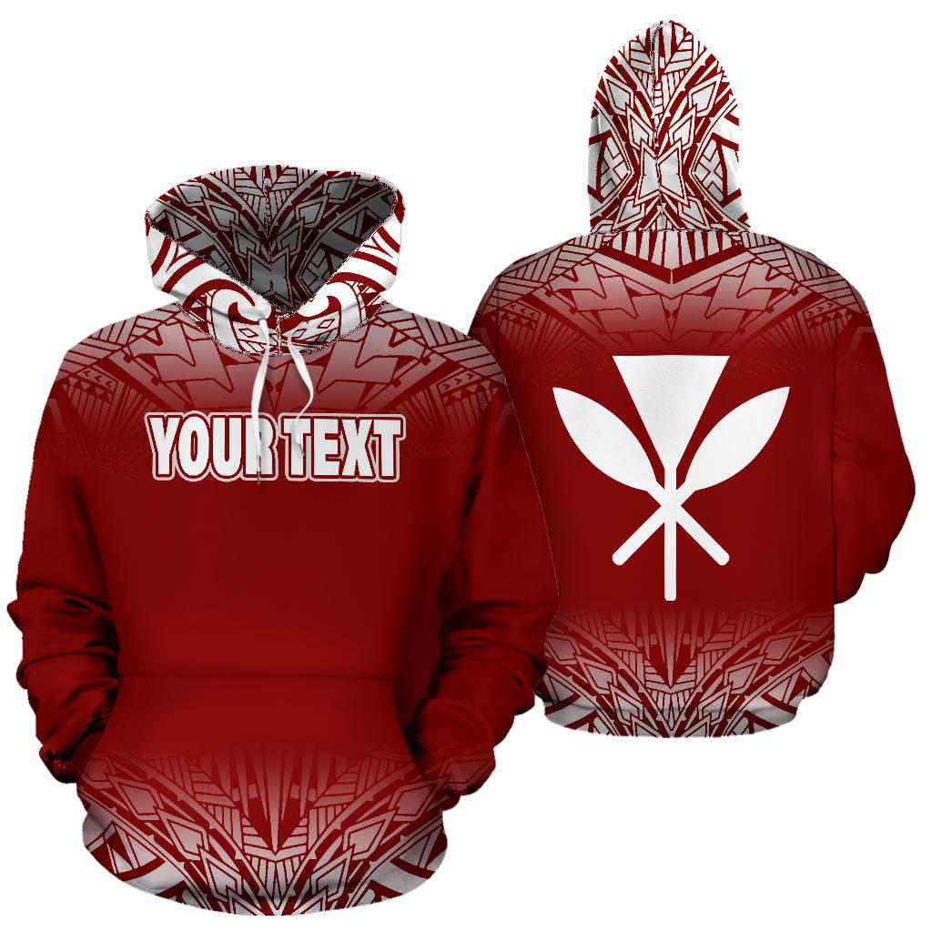 Aloha Custom Personalised All Over Hoodie – Fog Red – BN09