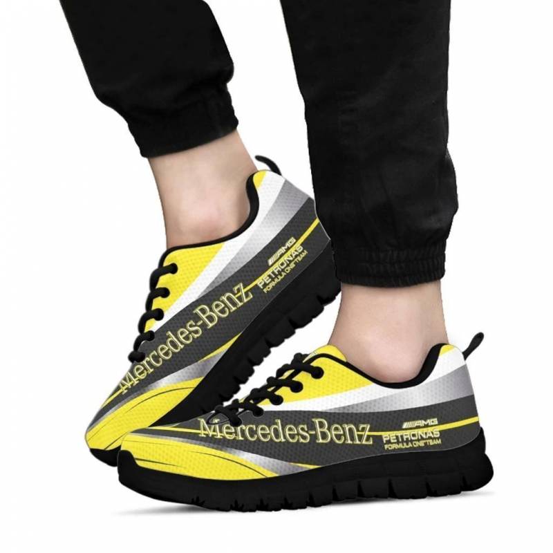 3D Printed Mercedes Petronas NTA Sneakers For Men & Women Ver 5 (Yellow)