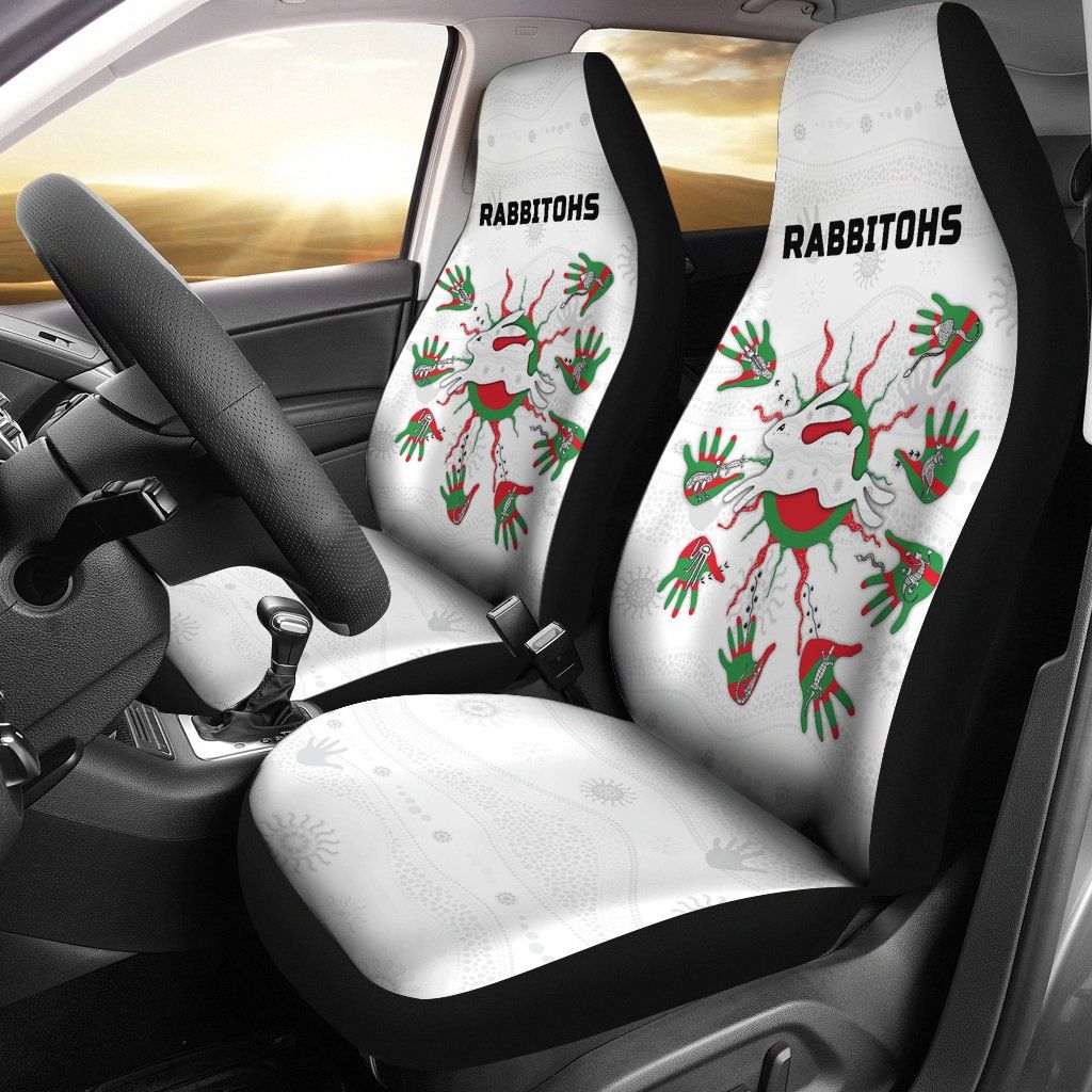 Rabbitohs Indigenous Car Seat Covers Animals Aboriginal TH5