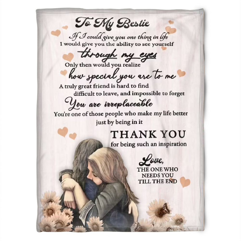 To My Friend Fleece Blanket How Special You Are To Me Great Friend Is Hard To Find, Gift For Bestie, Gift For Sister, Gift For Friend, Home Decor Bedding Couch Sofa Soft And Comfy