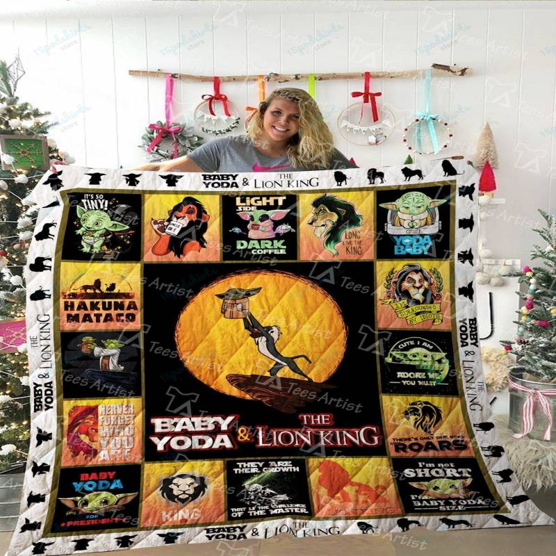 Yoda And Lion King Quilt Blanket 02314