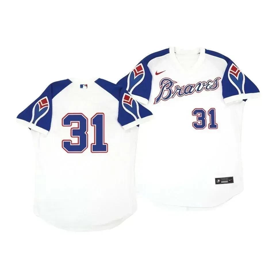 Atlanta Braves Jersey, Ian Anderson 36 Cooperstown White Throwback Home Jersey