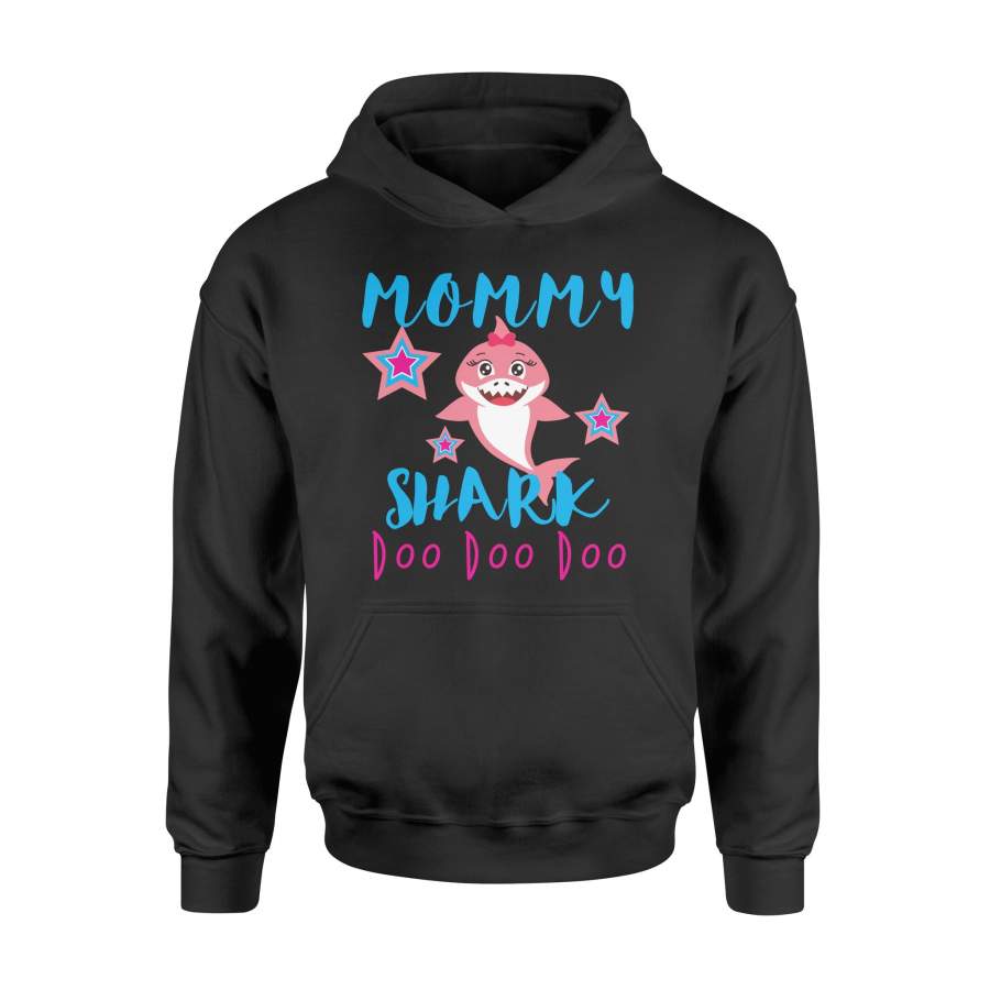 Birthday Shirt Mommy Shark  – Shark Family Tshirt – Standard Hoodie