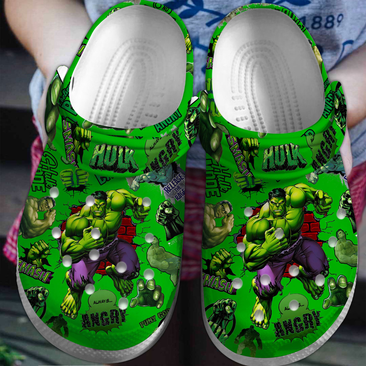 Hulk Movie Crocs Crocband Clogs Shoes Comfortable For Men Women and Kids 2