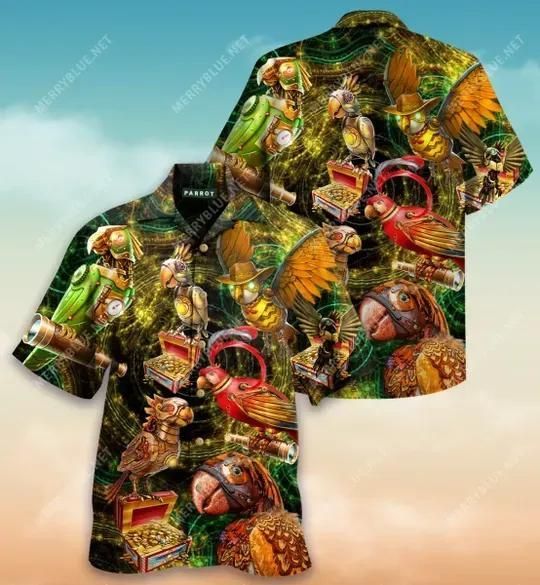 A Day Without Parrot Is Like A Day Without Sunshine Aloha Hawaiian Shirt Colorful Short Sleeve Summer Beach Casual Shirt