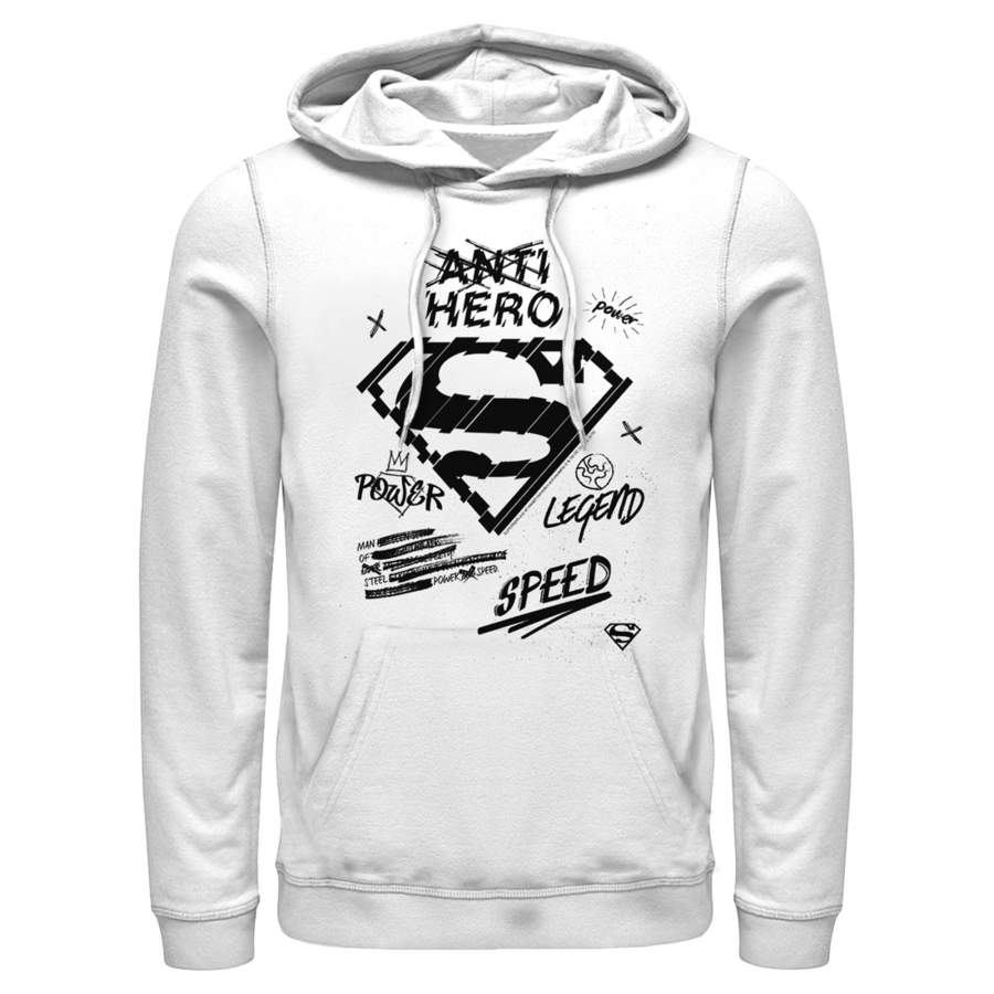 Superman Men’s Hero Qualities & Icons  Lightweight Hoodie