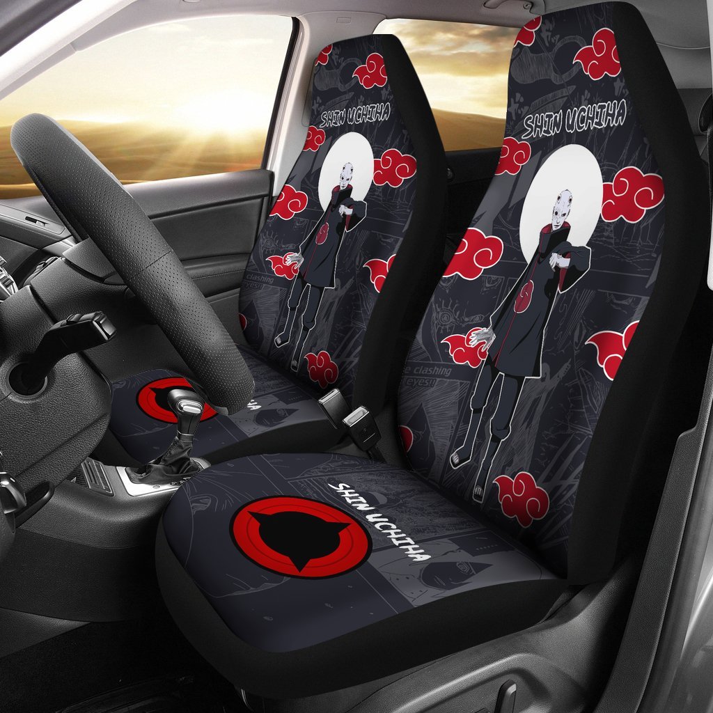 Shin Uchiha Naruto Akatsuki Members Car Seat Covers For Fan Anime Oralie Shop