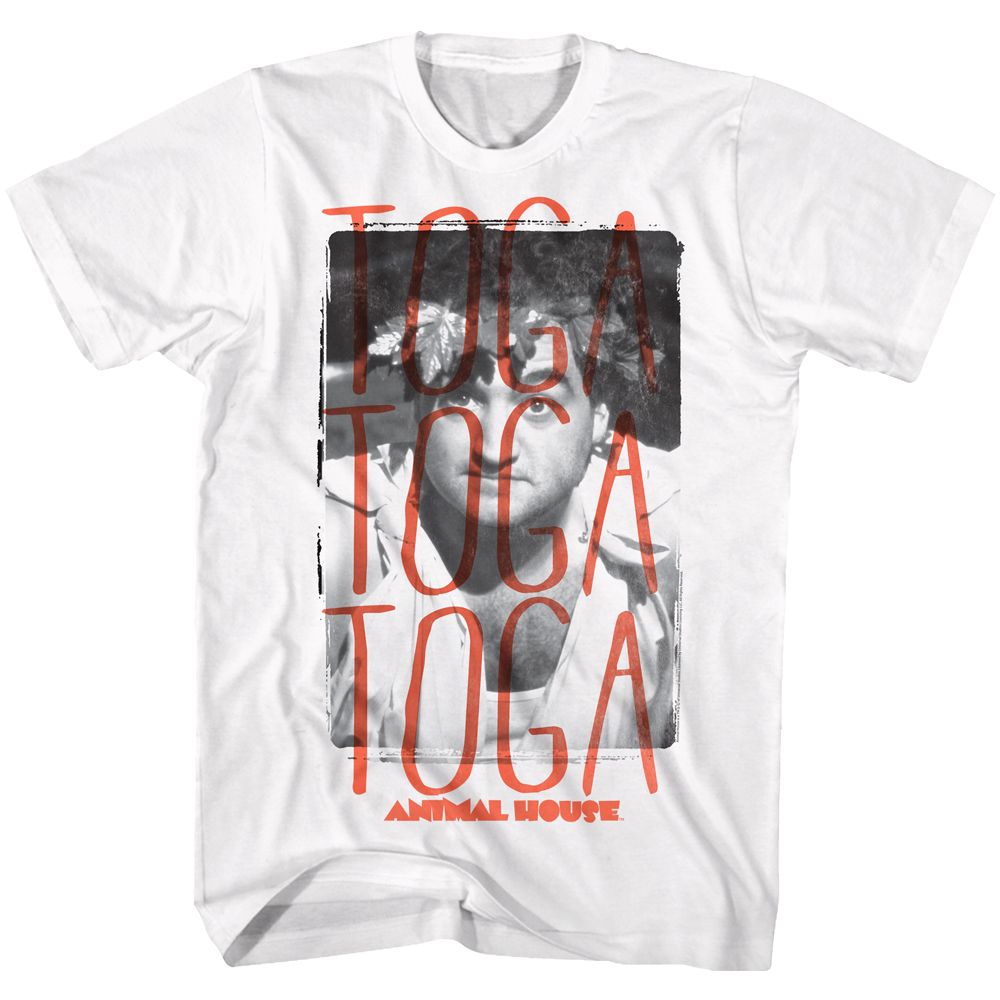 Animal House-Toga toga toga-White Adult S/S Tshirt