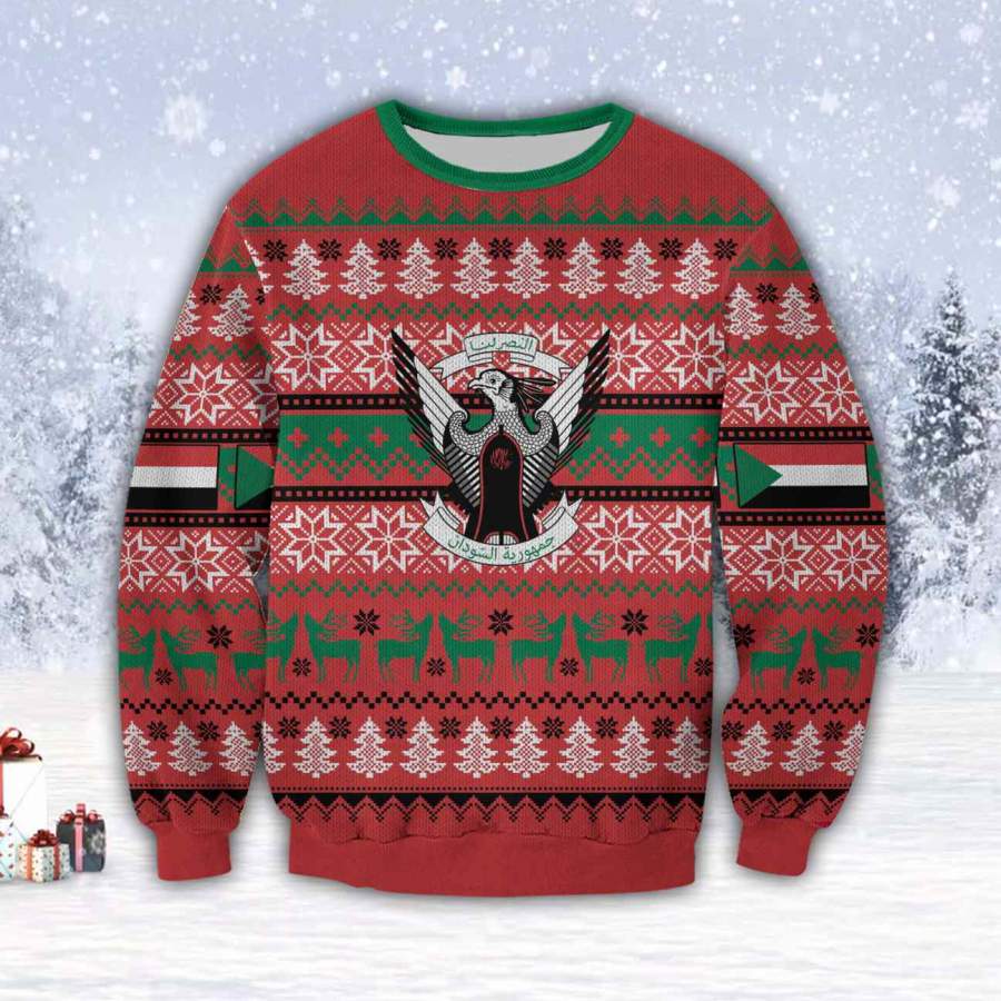 SUDAN COUNTRY 3D ALL OVER PRINT UGLY CHRISTMAS SWEATER