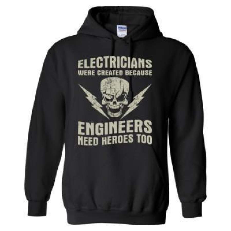 AGR Electricians Were Created Because Engineers Need Heroes Too – Heavy Blend™ Hooded Sweatshirt