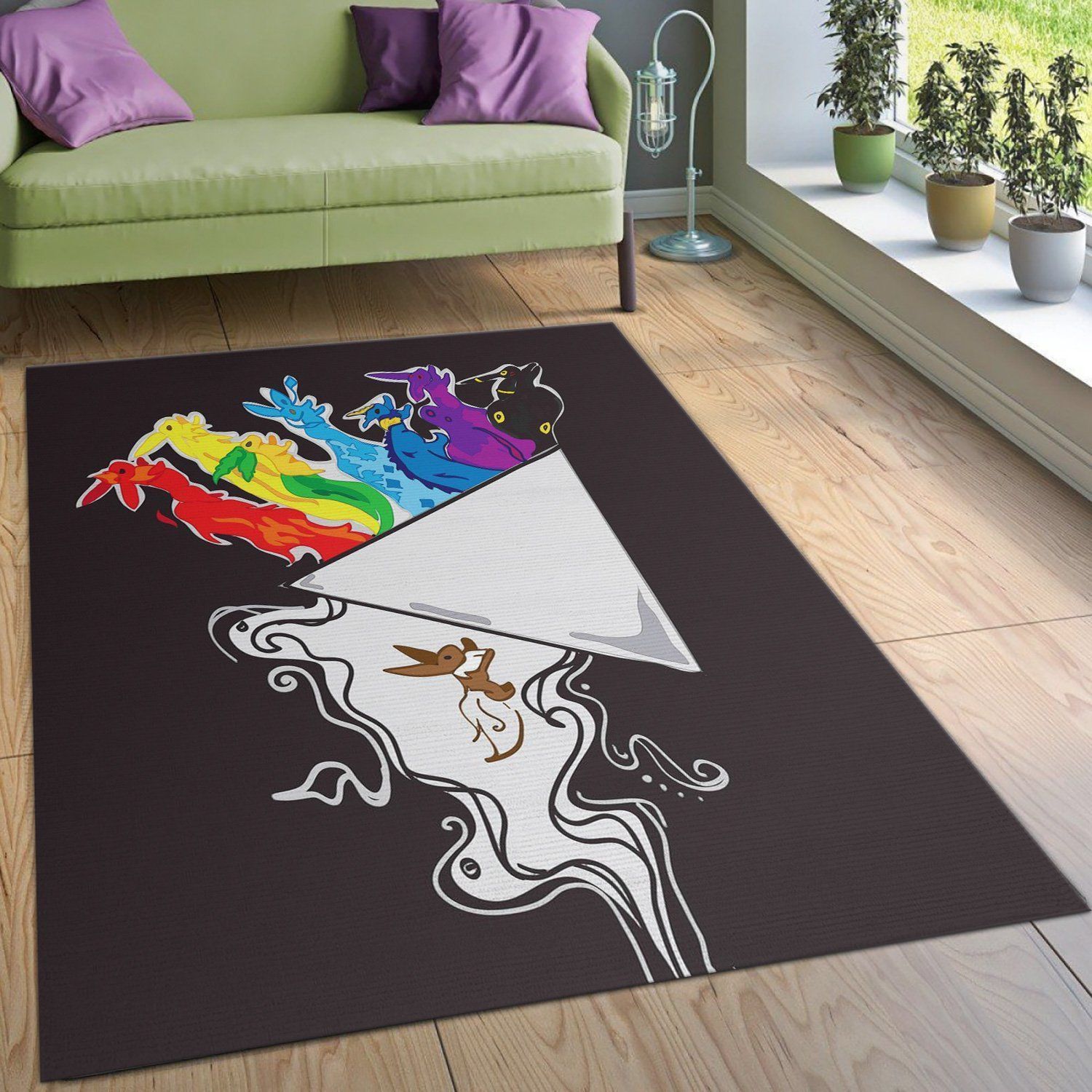 Pink Floyd Rabbits Rug Living Room Rug Home Us Decor