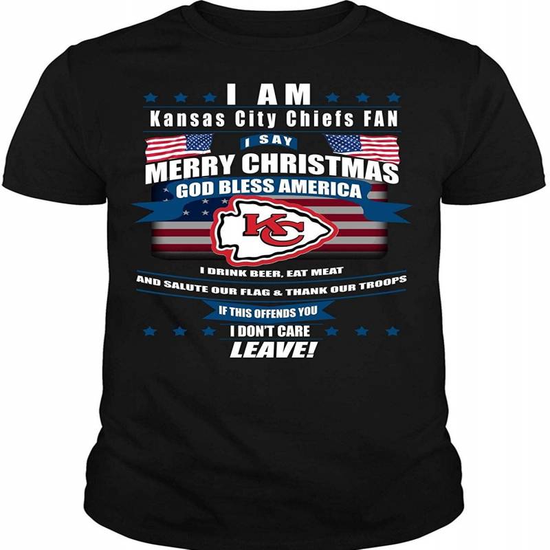 I Say Merry Christmas T Shirt, Kansas City Chiefs T Shirt