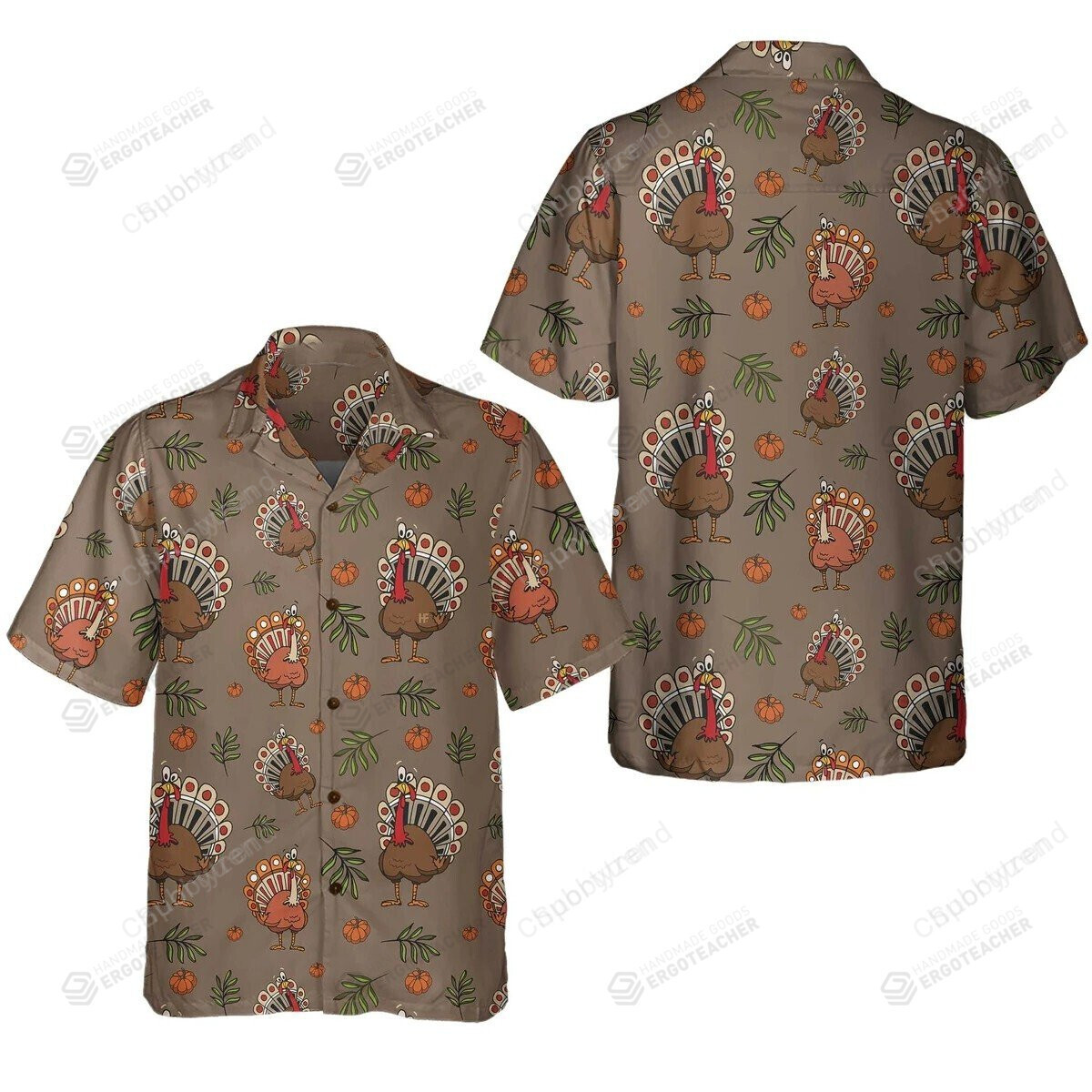 Thanksgiving Day Turkey Casual Hawaii Shirt Ha4552