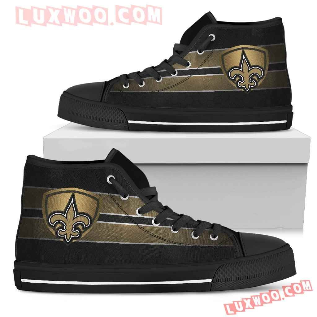 The Shield New Orleans Saints High Top Shoes Sport Sneakers