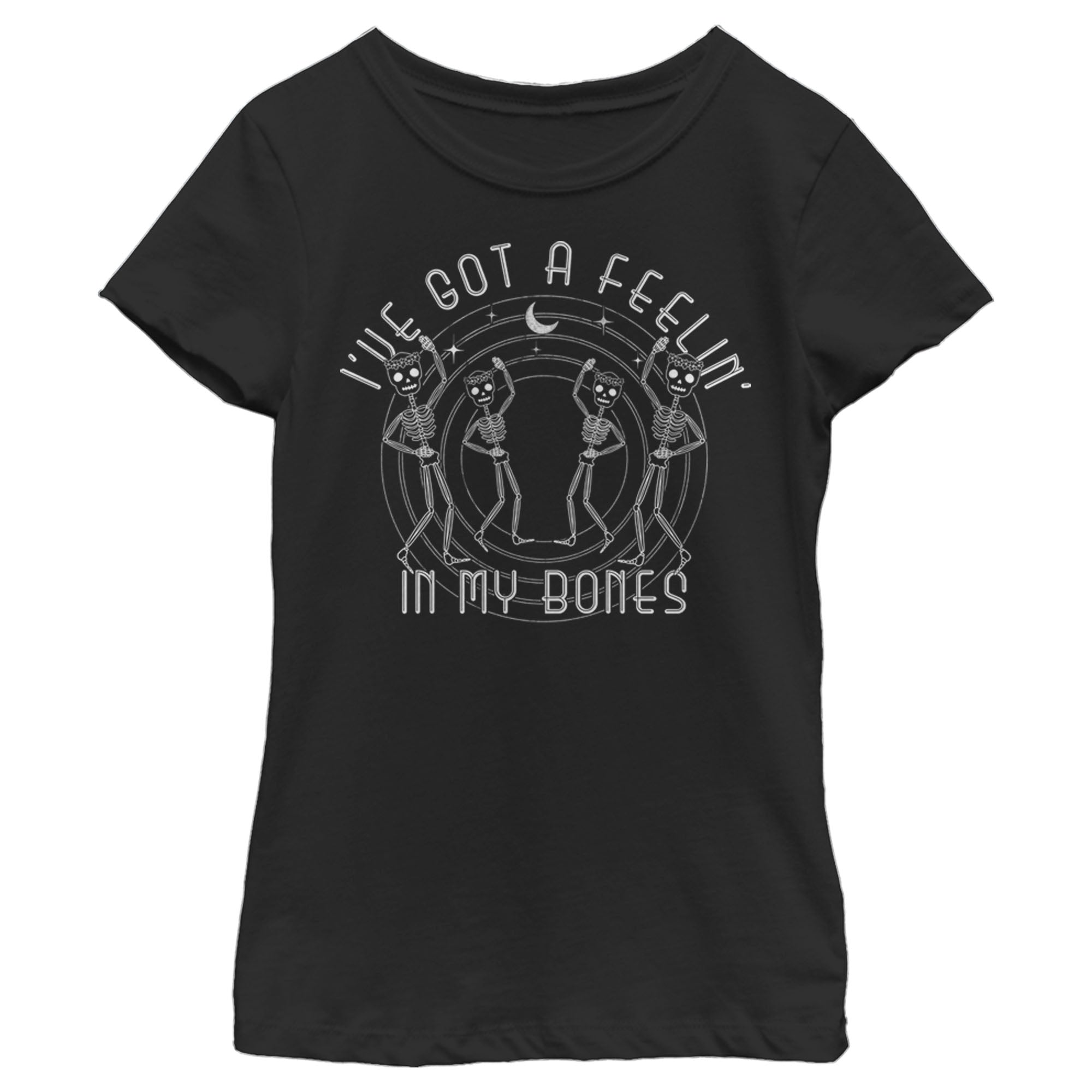 Lost Gods Girl’S Halloween I’Ve Got A Feelin’ In My Bones  T-Shirt