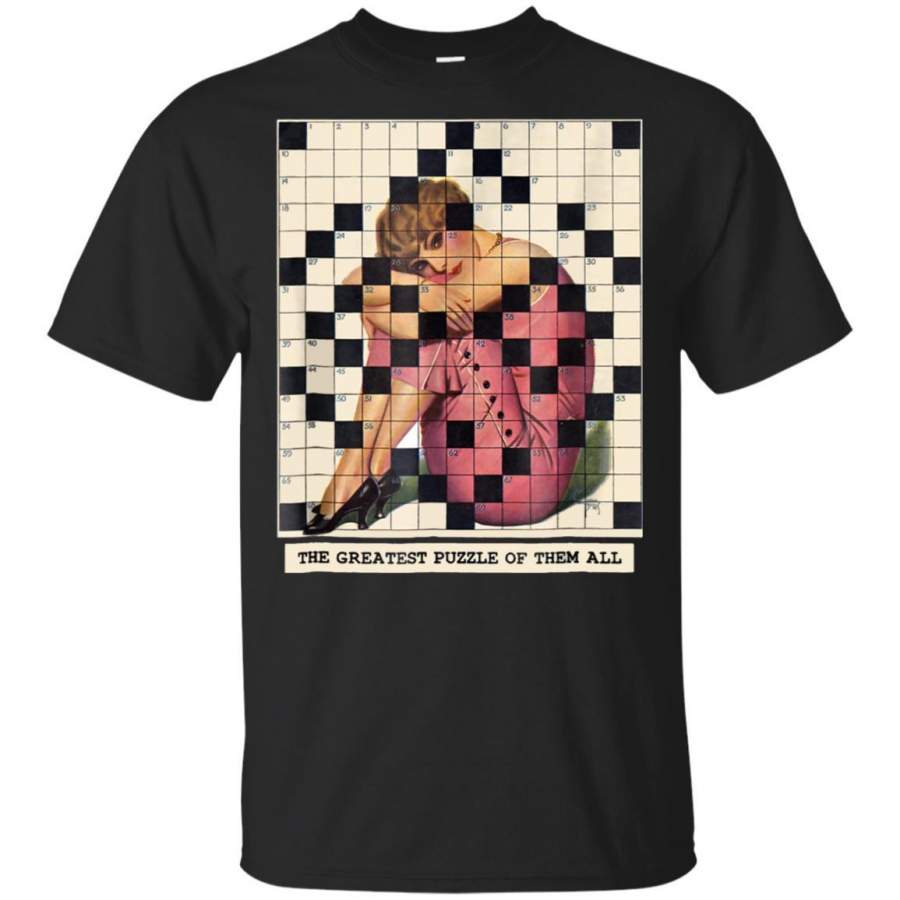 Greatest Puzzle of Them All-Vintage Crossword Puzzle T-shirt