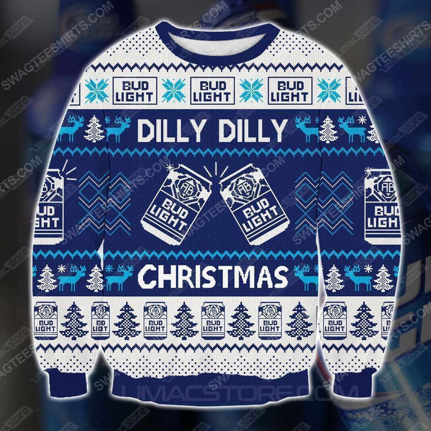 [Special Edition] Bud Light Dilly Dilly Christmas Ugly Christmas Sweater – Maria