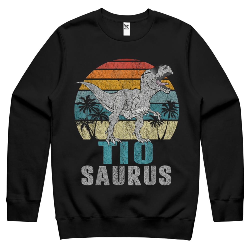 Tiosaurus T Rex Dinosaur Tio Saurus Father’S Day T-Shirt Crewneck Sweatshirt