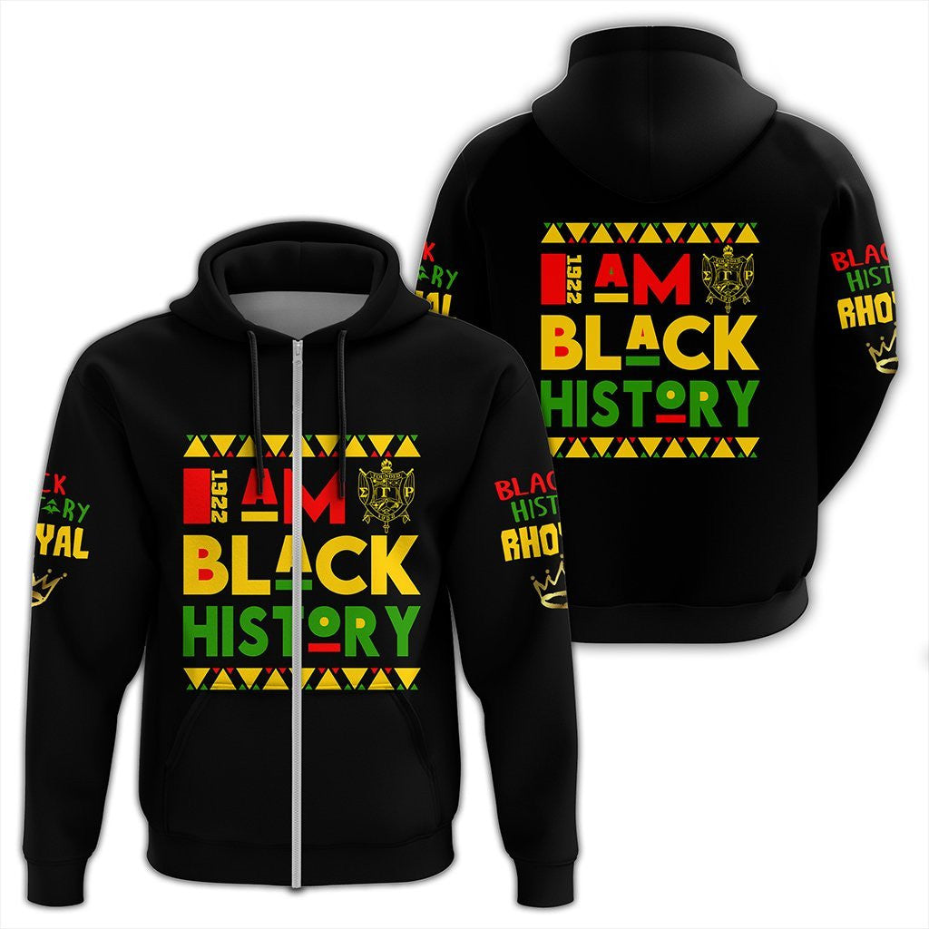 Sorority Hoodie – Black History Sigma Gamma Rho Zip Hoodie