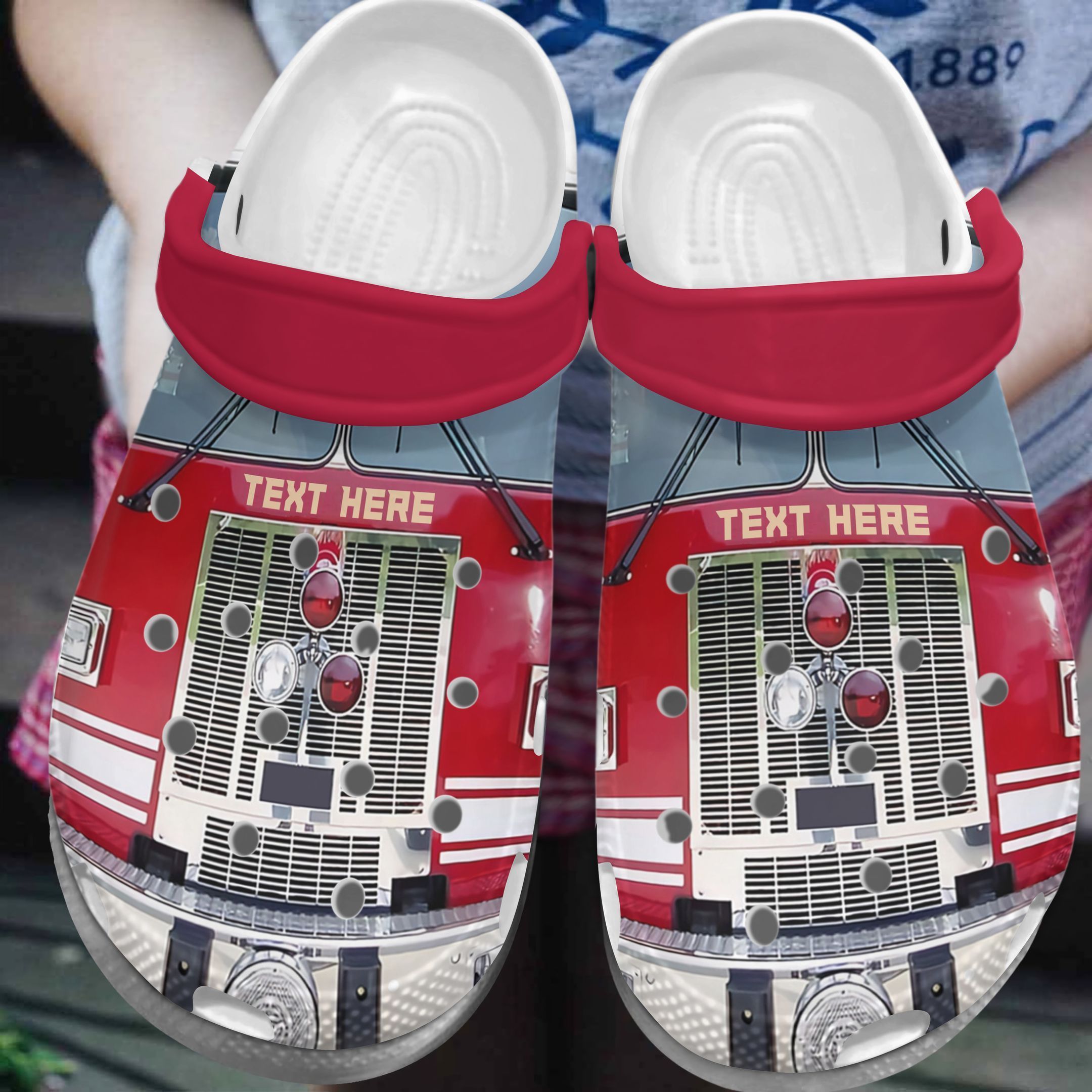 Firefighter Forever 3D Personalized Clog Clogs Clogband Clog