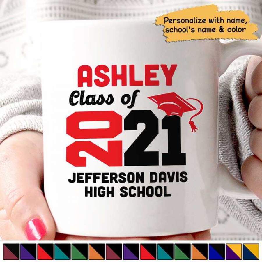 Senior Class Of Year 2021 Personalized Mug