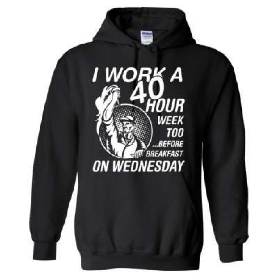 AGR I Work A 40 Hour Week Too Before Breakfast On Wednesday – Heavy Blend™ Hooded Sweatshirt