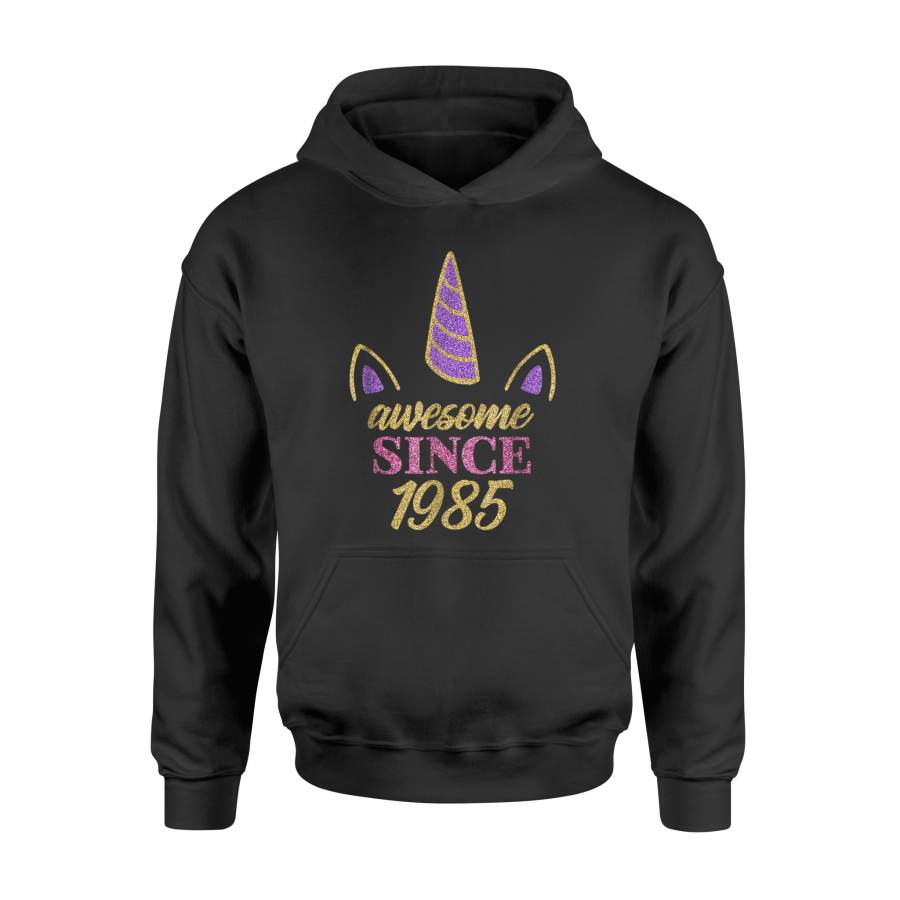 33rd Birthday Unicorn Women 33 Years Old 1985 Gift For BirthdayHoodie