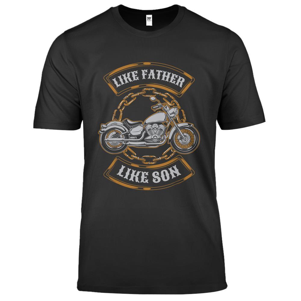 Vintage Like Father Like Son Motorcycle Gift Premium T Shirts