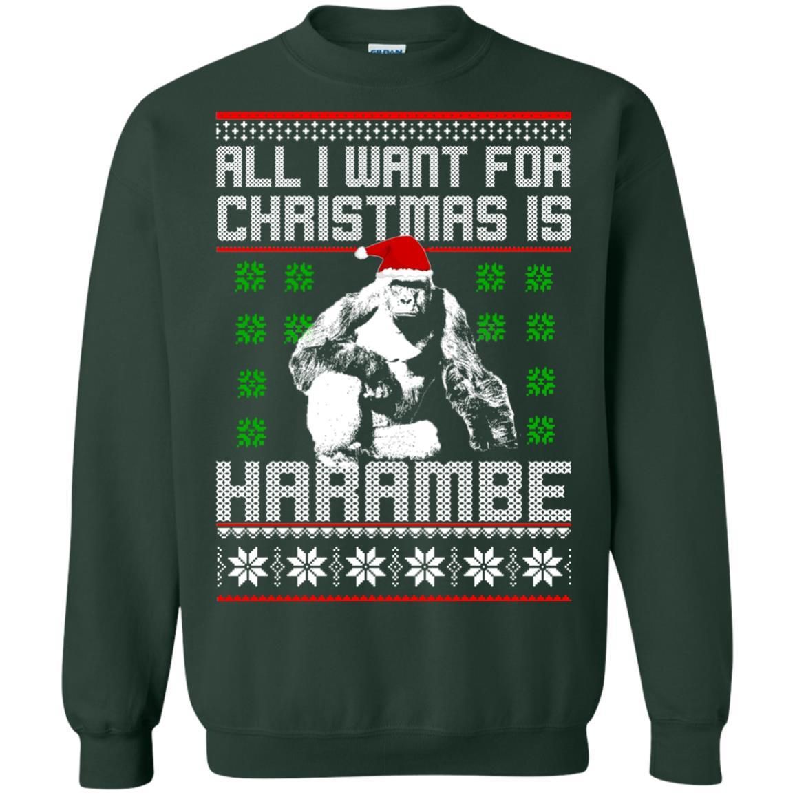 All I want for Christmas is Harambe ugly sweater