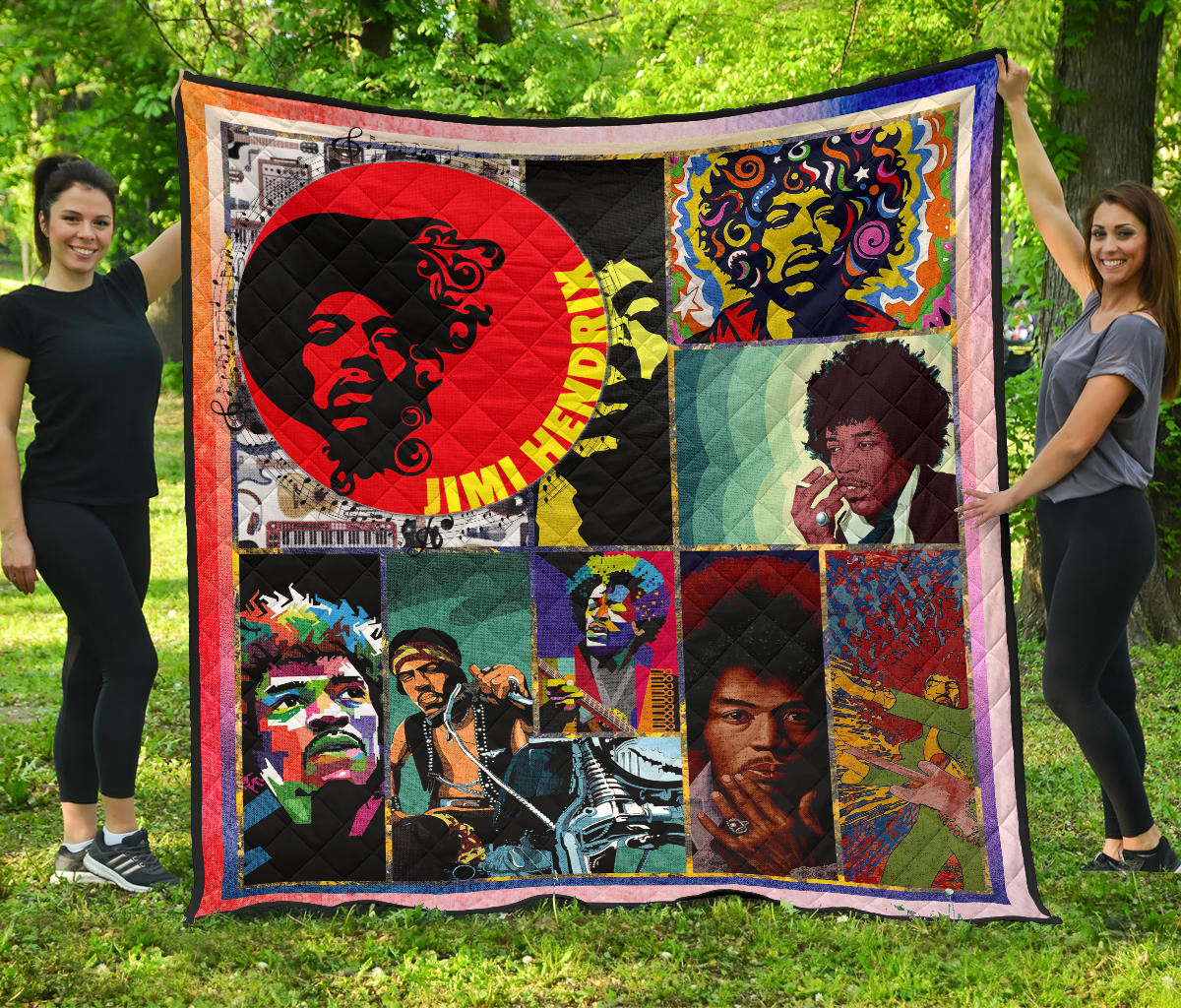 Jimi Hendrix Premium Quilt Blanket Singer Home Decor Custom For Fans Nt050501