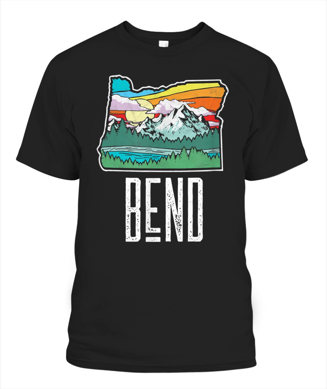 Bend Vintage Oregon Nature Amp Outdoors Retro Graphic Customize Any Ideas, Personalized T-shirt, Hoodie Adult, Kid, Unisex