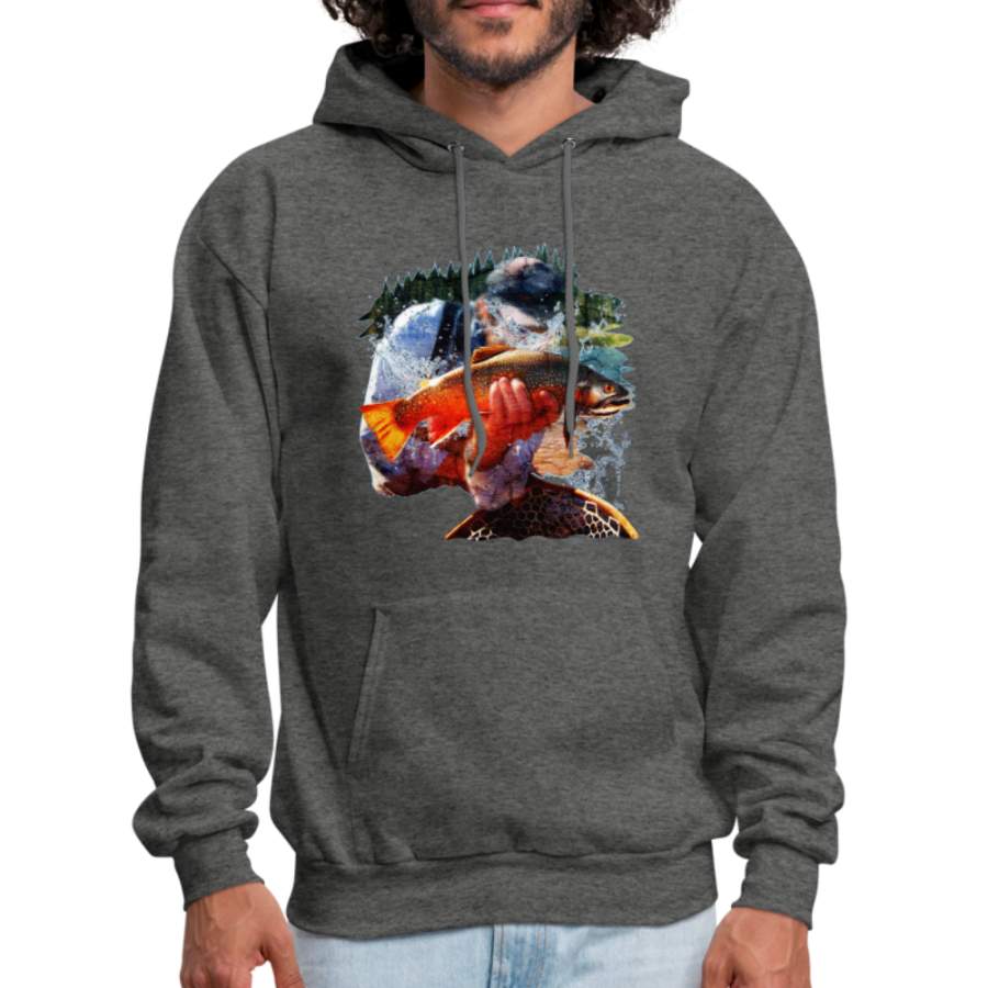 River trout hoodie – Animal Face Hoodie