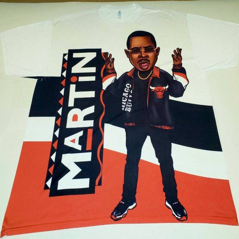 Custom Martin Shirt Jordan Bred 11 or Red, Black, White Shoes