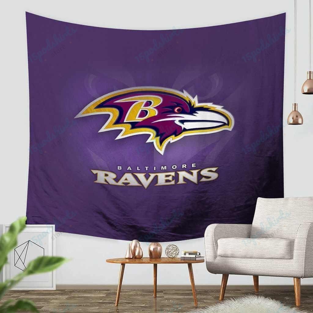 3D Custom Baltimore Ravens Tapestry Throw Wall Hanging Bedspread