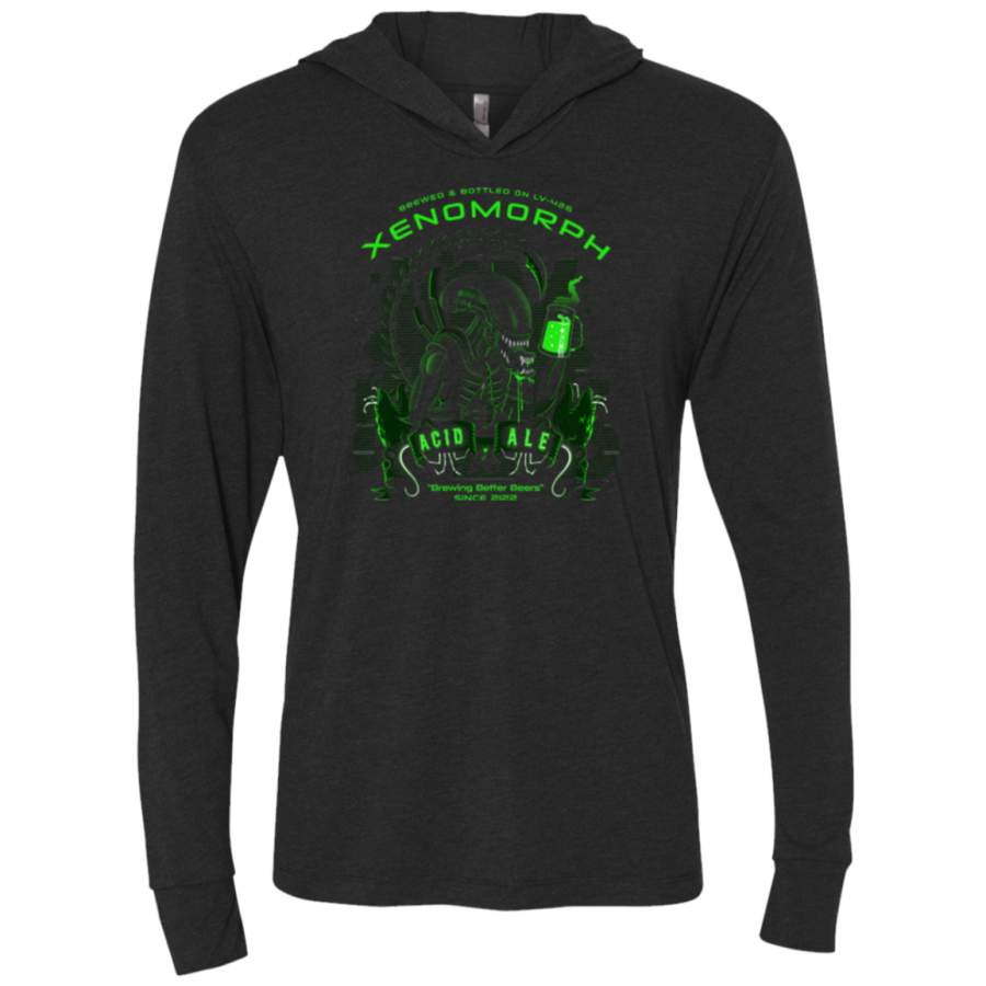 Xenos Acid Ale Triblend Long Sleeve Hoodie Tee