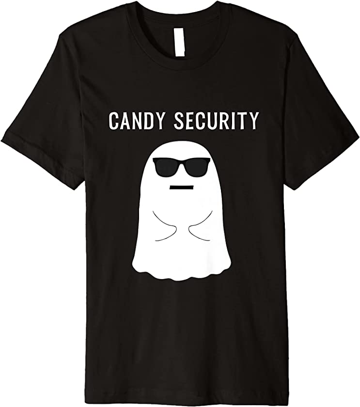 Candy Security Ghost Boo Halloween Parents Costume Gift Premium T-Shirt