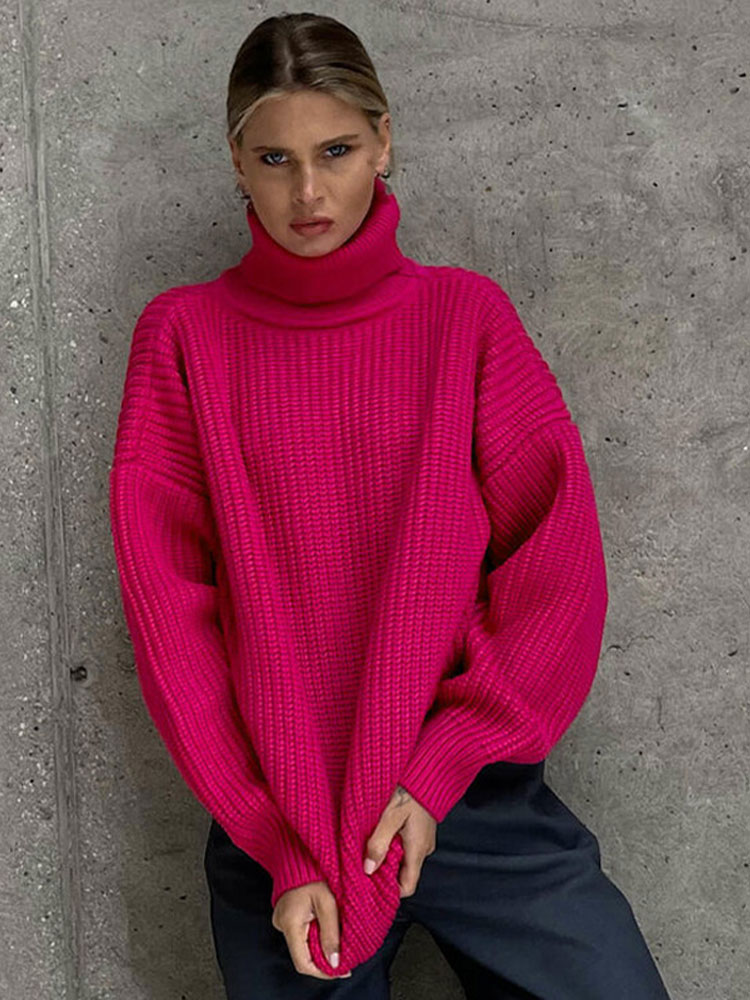 Women Cashmere Sweater Knit Pullovers Casual Loose O Neck Bat Sleeve Thick Knitted Blouse 2022 Autumn Winter Women Sweater Tops alx