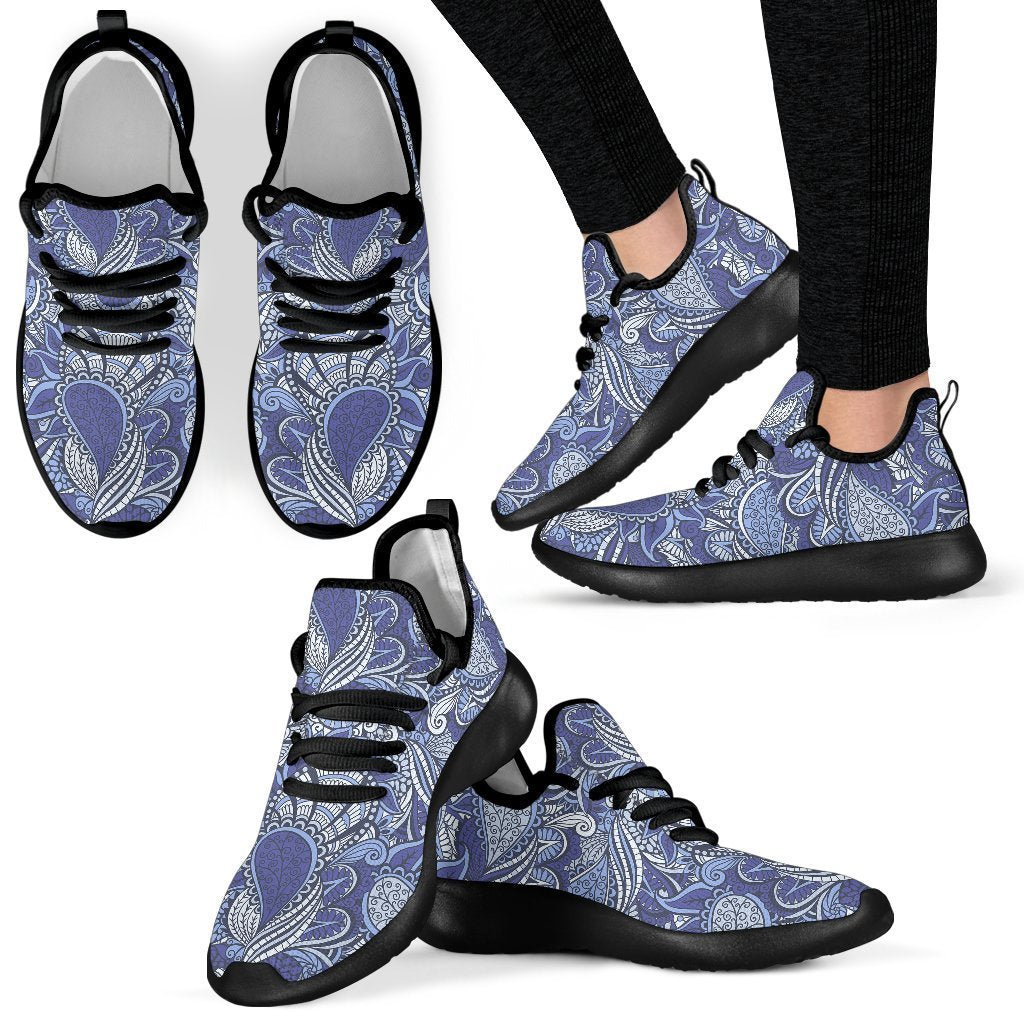 Pigeon Floral Bohemian Pattern Print Mesh Knit Shoes