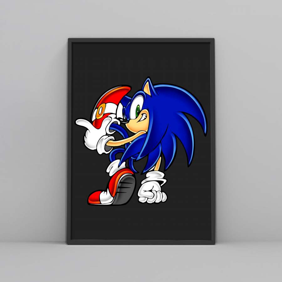 Sonic Hedgehog Adventure Pose Poster - Poster Art Design