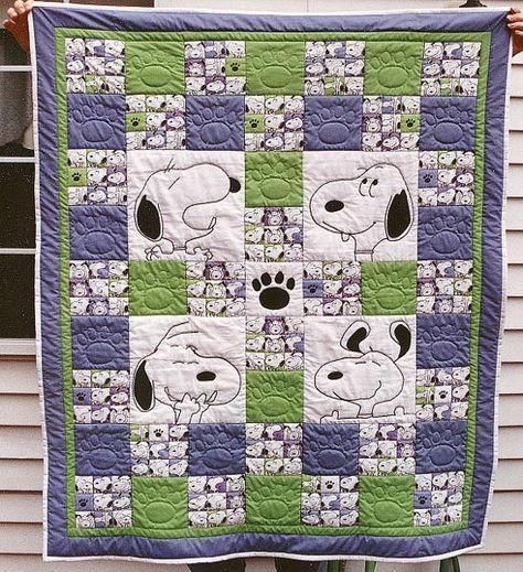 Happy Dogs K & Q Snoopy 3D Quilt Blanket HGM42