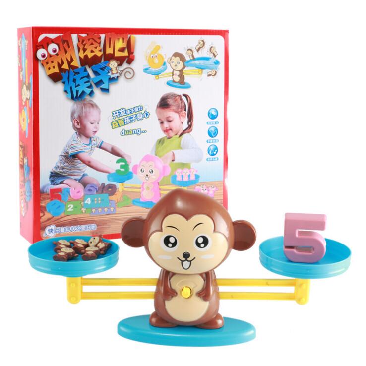 math balance game Toy Digital Monkey Balance Scale Educational Math Penguin Balancing Scale Number Board Game Kids Learning Toys alx