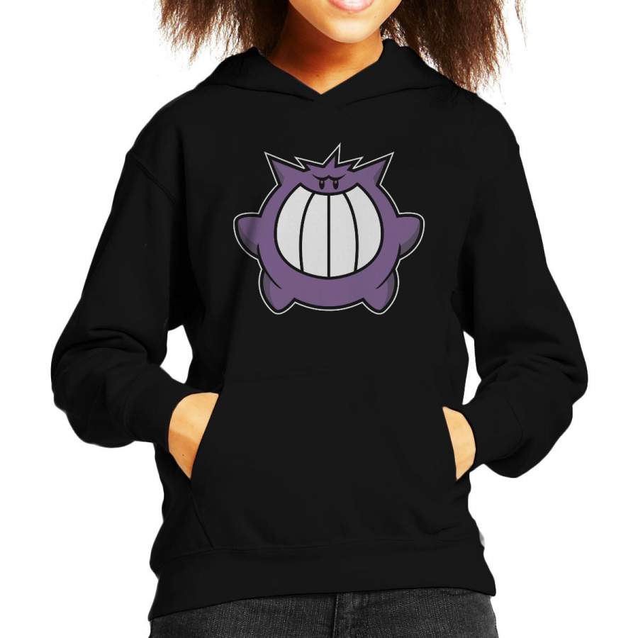Pokeboo Pokemon Mario Ghost Gengar Kid’s Hooded Sweatshirt