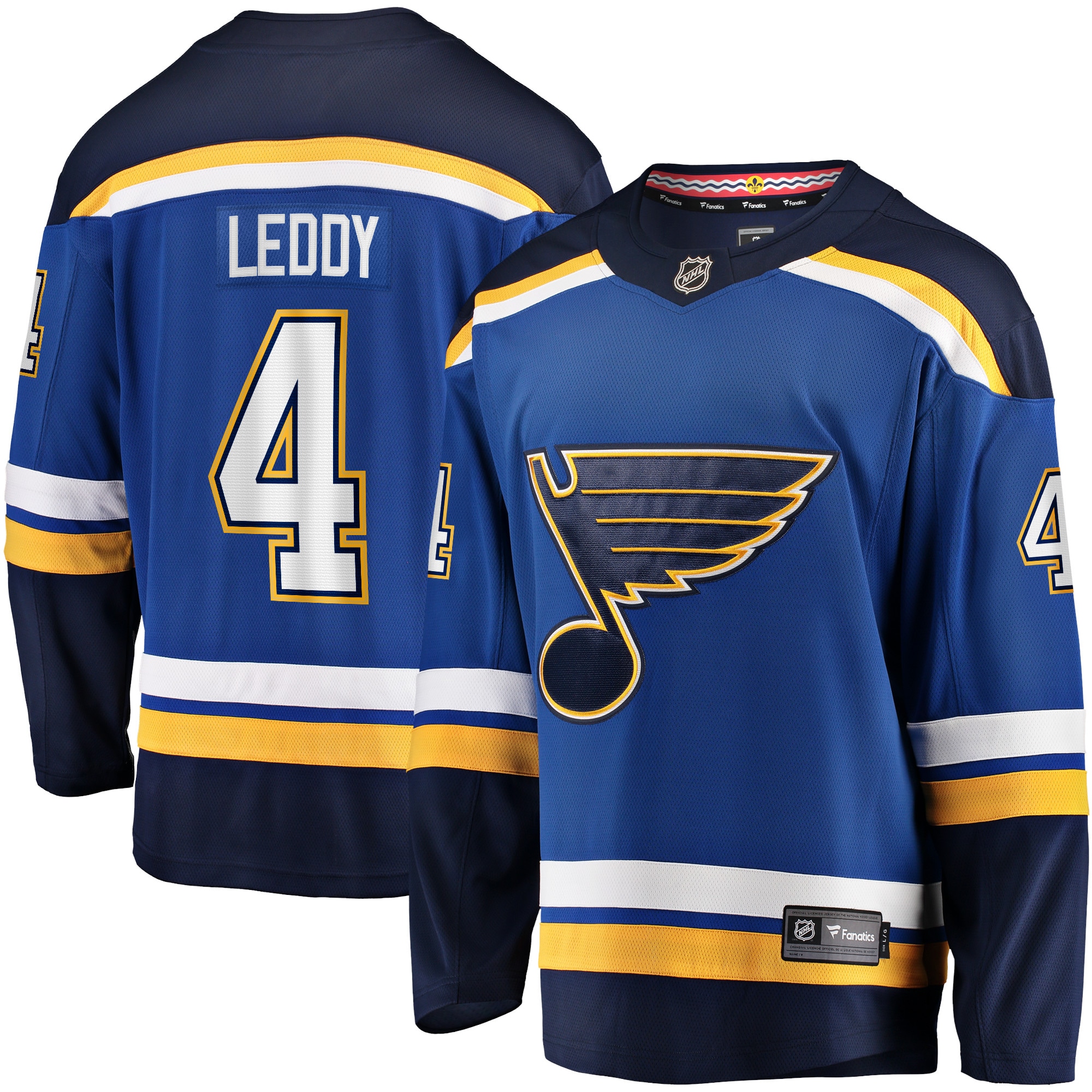 Men's St. Louis Blues Nick Leddy Blue Home Breakaway Player Jersey