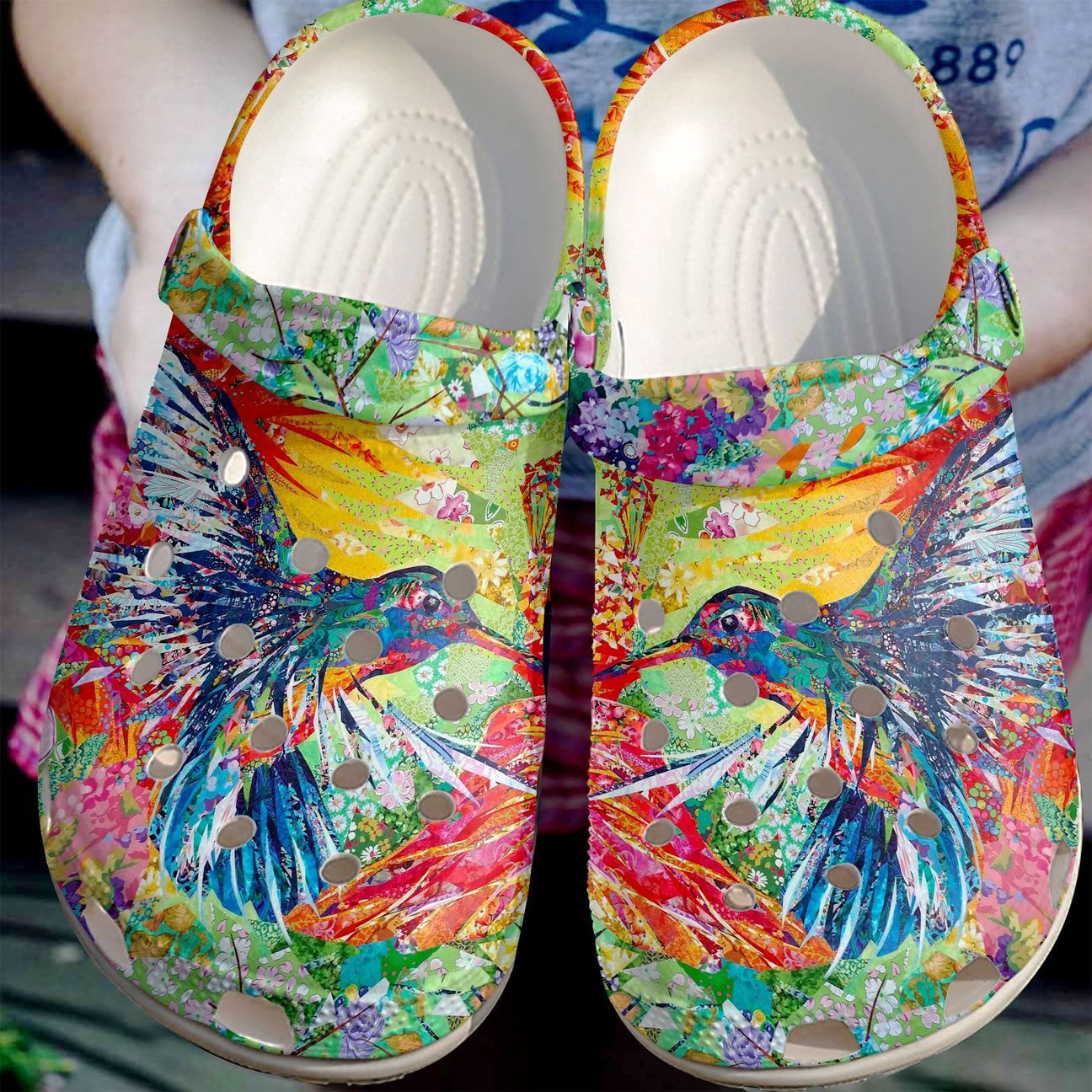 Hummingbird Personalized Clog, Custom Name, Text, Color, Number Fashion Style For Women, Men, Kid, Print 3D Lively Hummingbirds