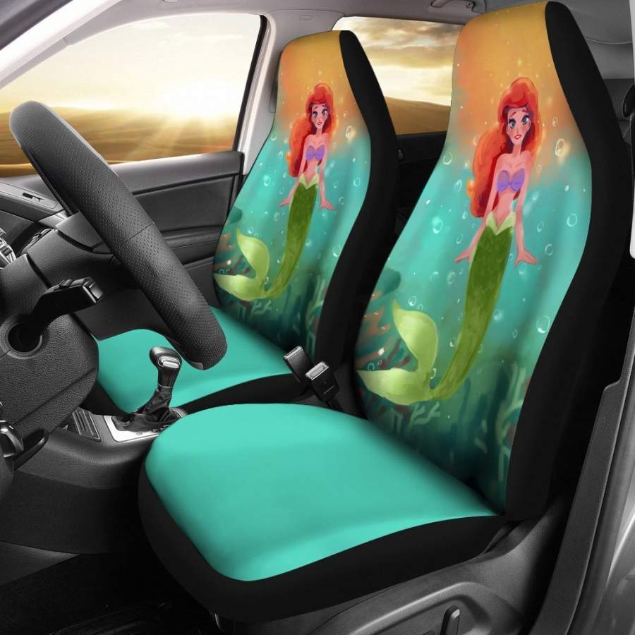 Ariel Cute Cartoon The Little Mermaid Car Seat Covers