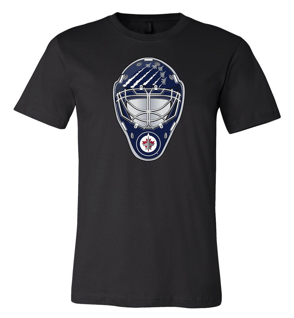 Winnipeg Jets Goalie Mask Front Logo Team Shirt Jersey Shirt