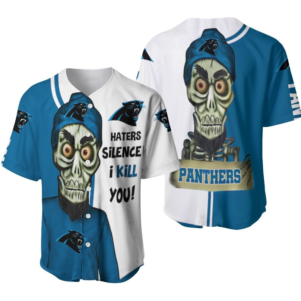 Carolina Panthers Haters I Kill You 3D Baseball Jersey