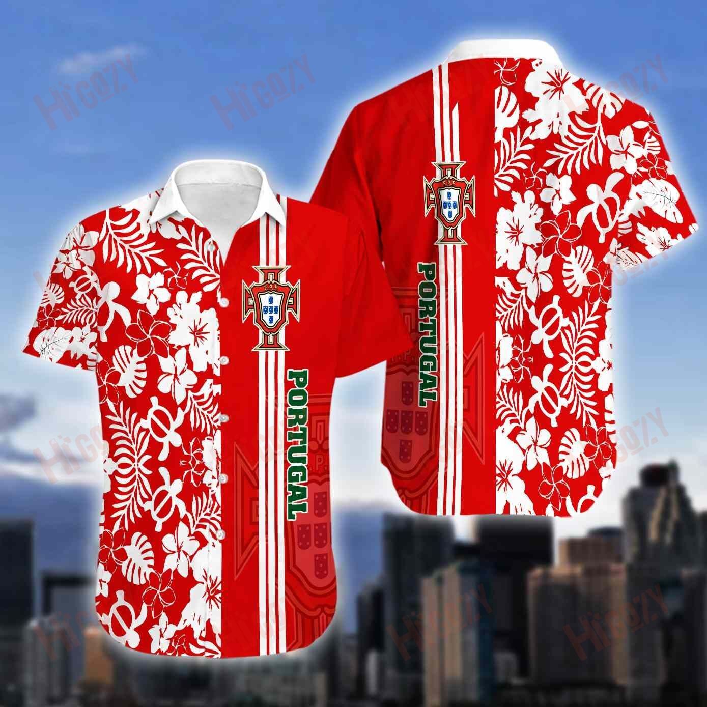 Portugal Hawaiian Shirts Ha24173