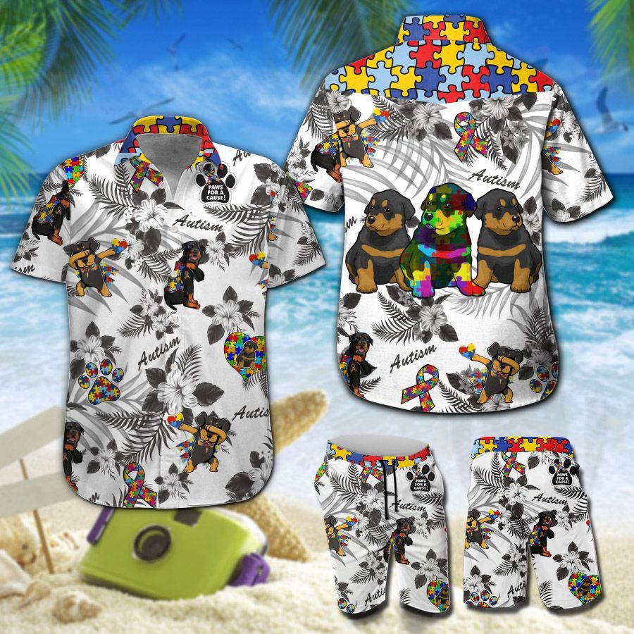 Rottweiler Autism Hawaii Shirt 205 Ha17186