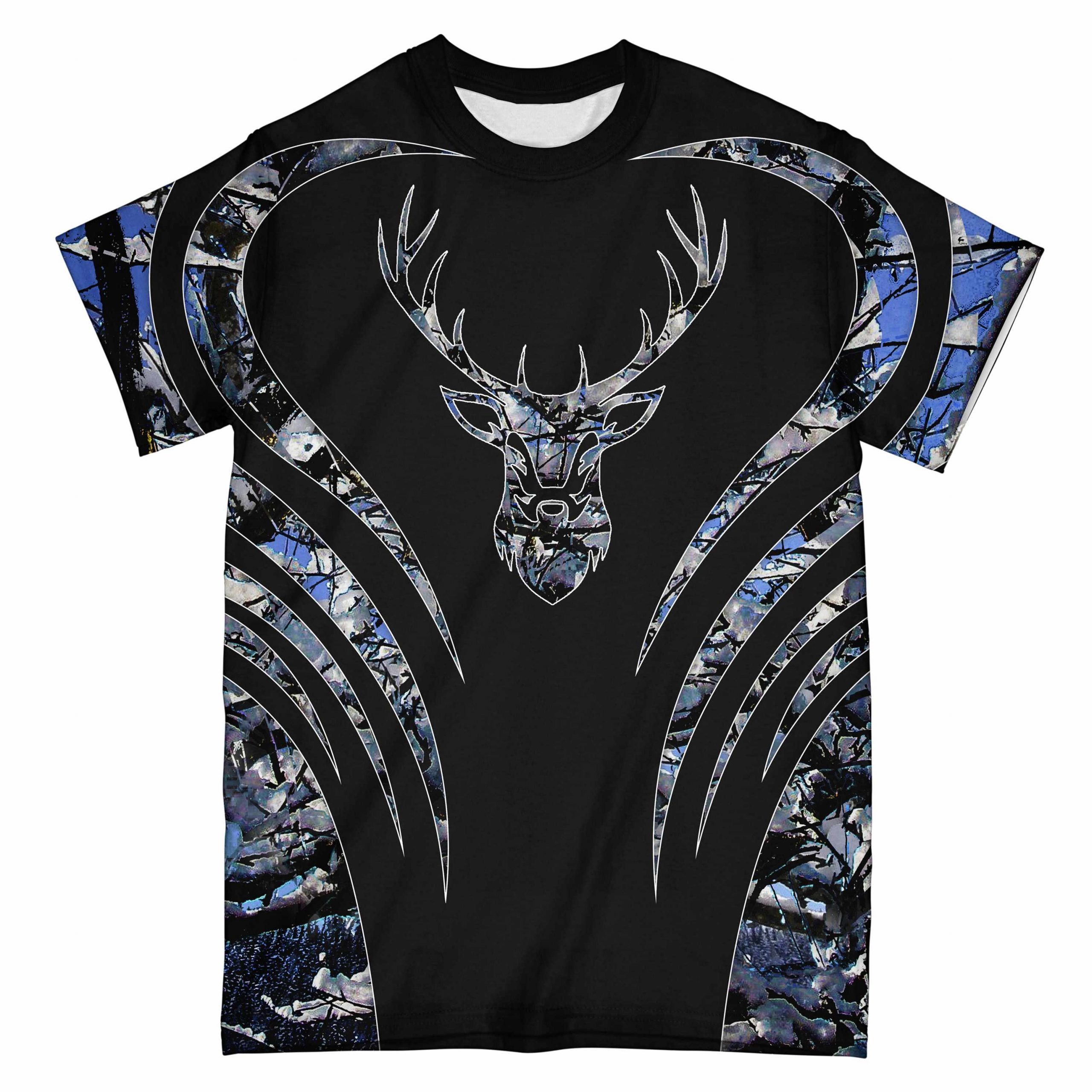 Buck Lovers Camo Ez05 2603 All Over T-Shirt